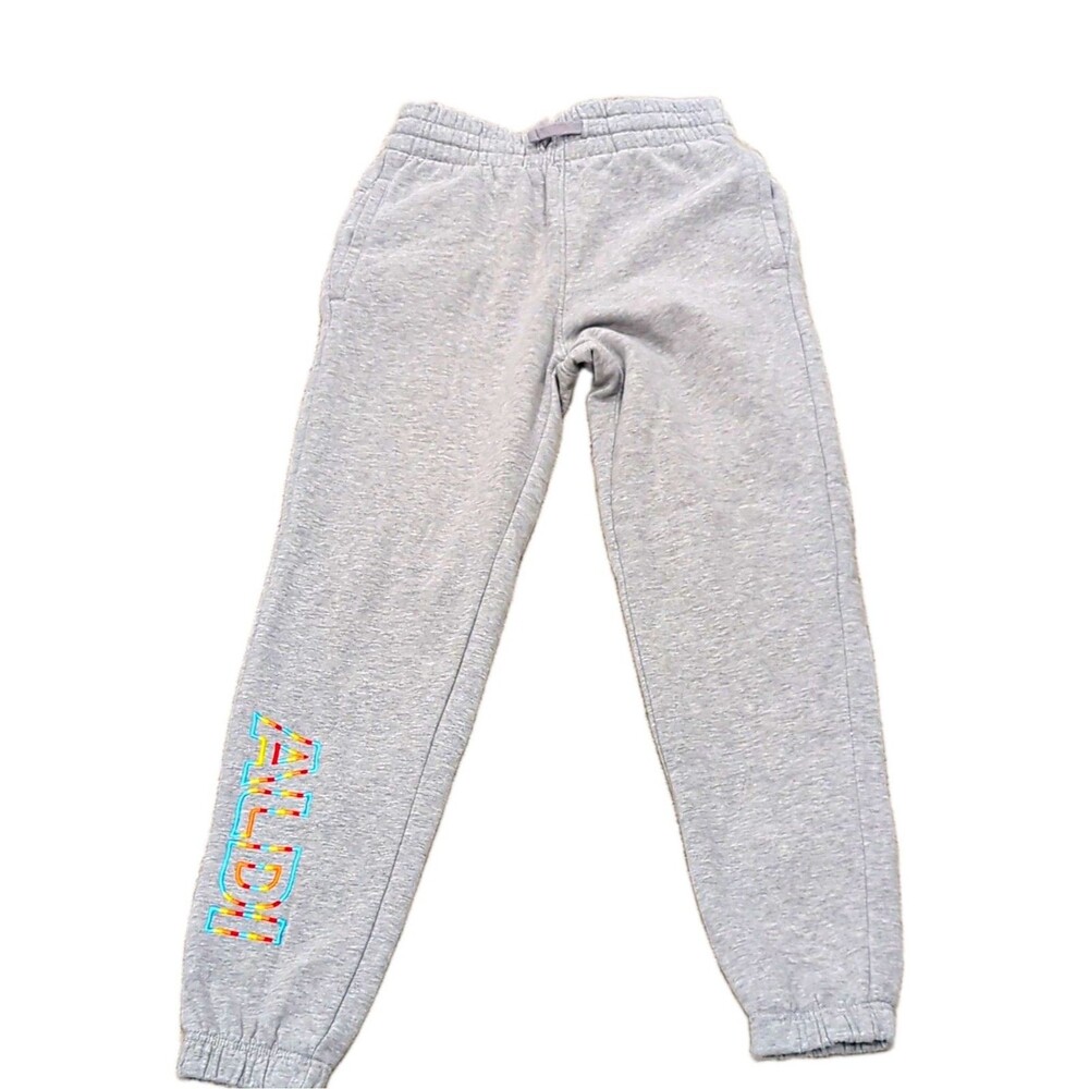 ALDI Gear Women's Fleece Jogger Pants M Gray Cotton Blend Drawstring Pockets
